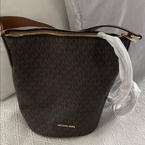 Michael Kors Brown Bucket Bag